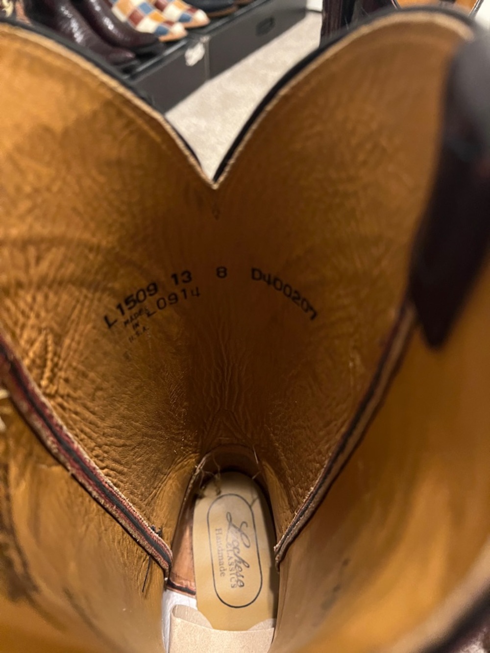 Lucchese Black Cherry Gavin Boots - Picture 2 of 5